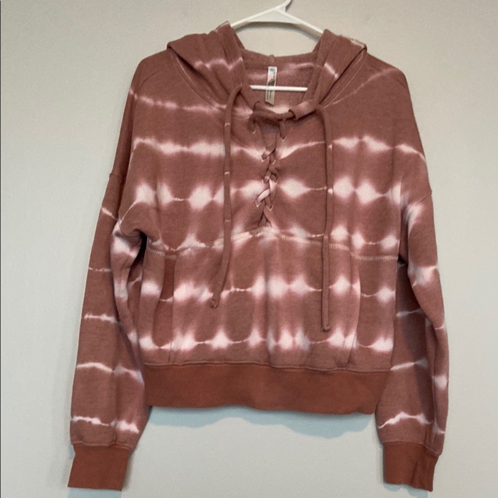 FP Movement by Free People Brown Long Sleeve Cropped Hoodie